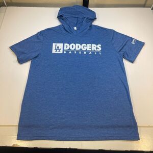 LOS ANGELES DODGERS HOODED JERSEY T SHIRT Sz Mens M  NEW